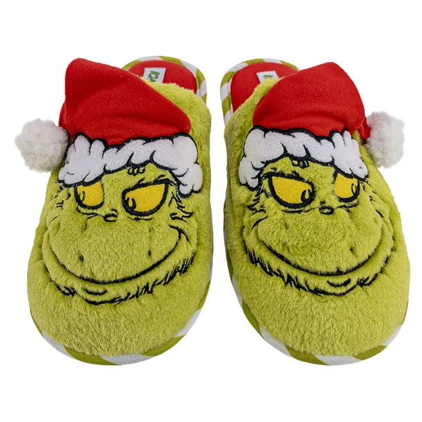 Seuss GRINCH SLIPPERS Gift Present Christmas Footlets Shoes UK FREE NEXT-DAY Dr
